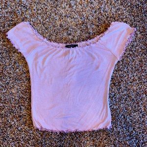 Off the shoulder crop top